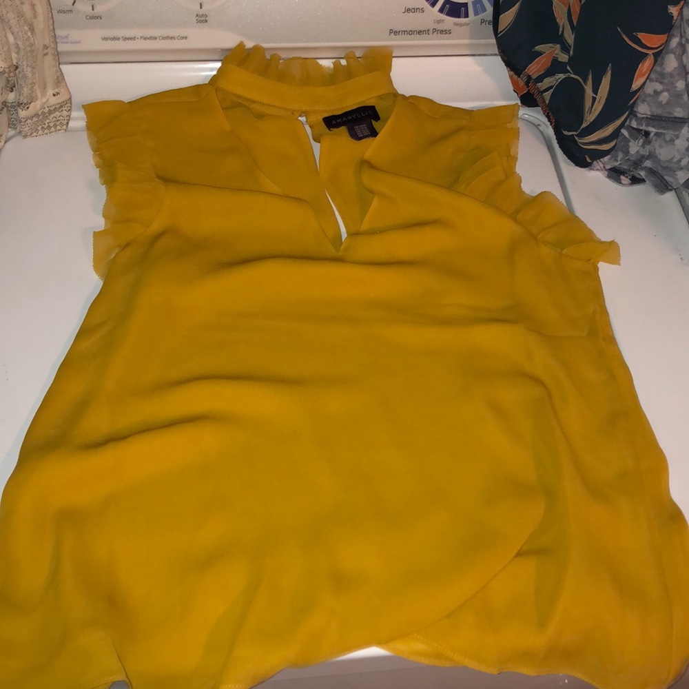 lightweight yellow blouse